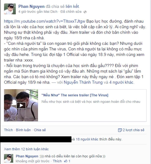 
	
	Phan Nguyễn – Hot Vteen toàn quốc 2012 háo hức đón chờ bản chính của clip lắm rồi đây. Nhưng anh chàng này cũng vẫn phải đợi đến ngày 18 thôi.